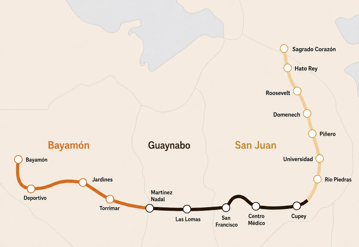 One Line. Three Cities.
One Journey